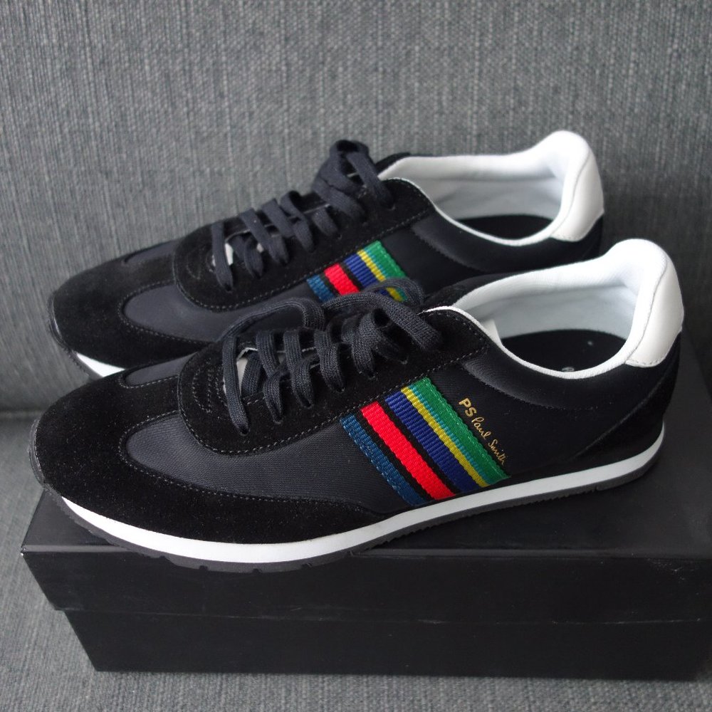 Paul Smith Prince Black Nylon Sneakers US Size 9 *Great Condition-Like New*